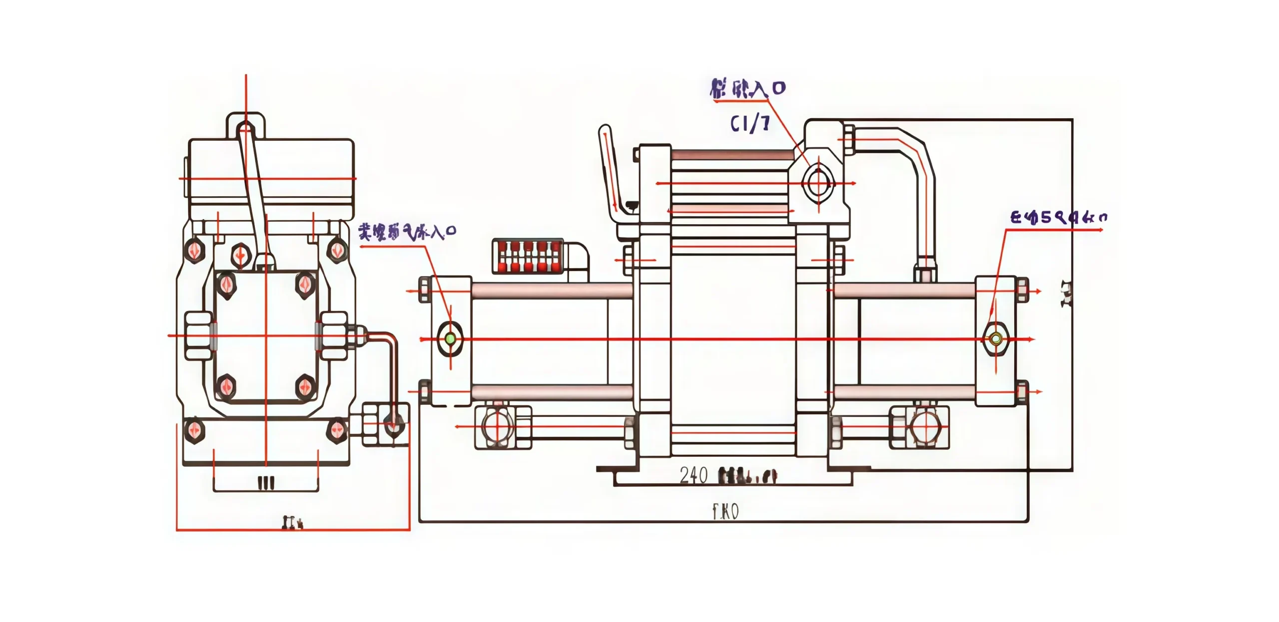 OMT Series Air Driven Gas Booster Pump