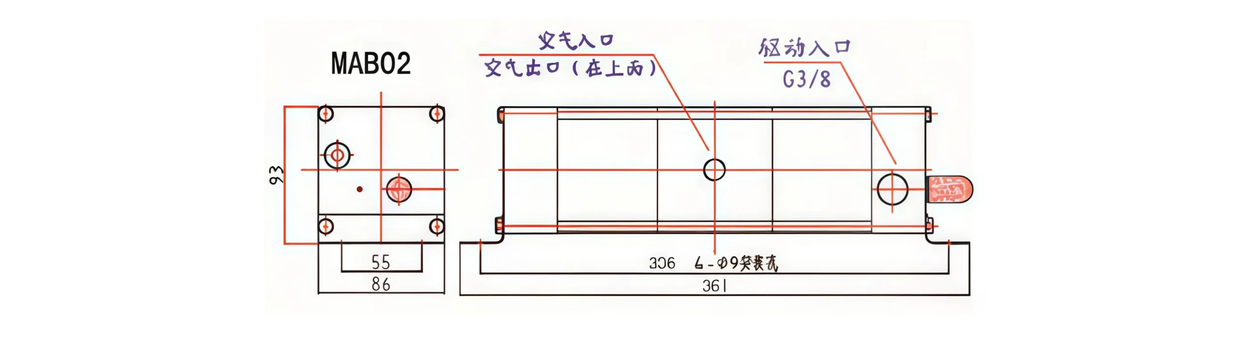 MAB Series Pneumatic Air Pressure Amplifier