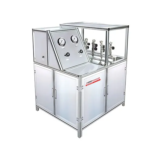 Pressure Gauge Overpressure Equipment. Leak Test Rig