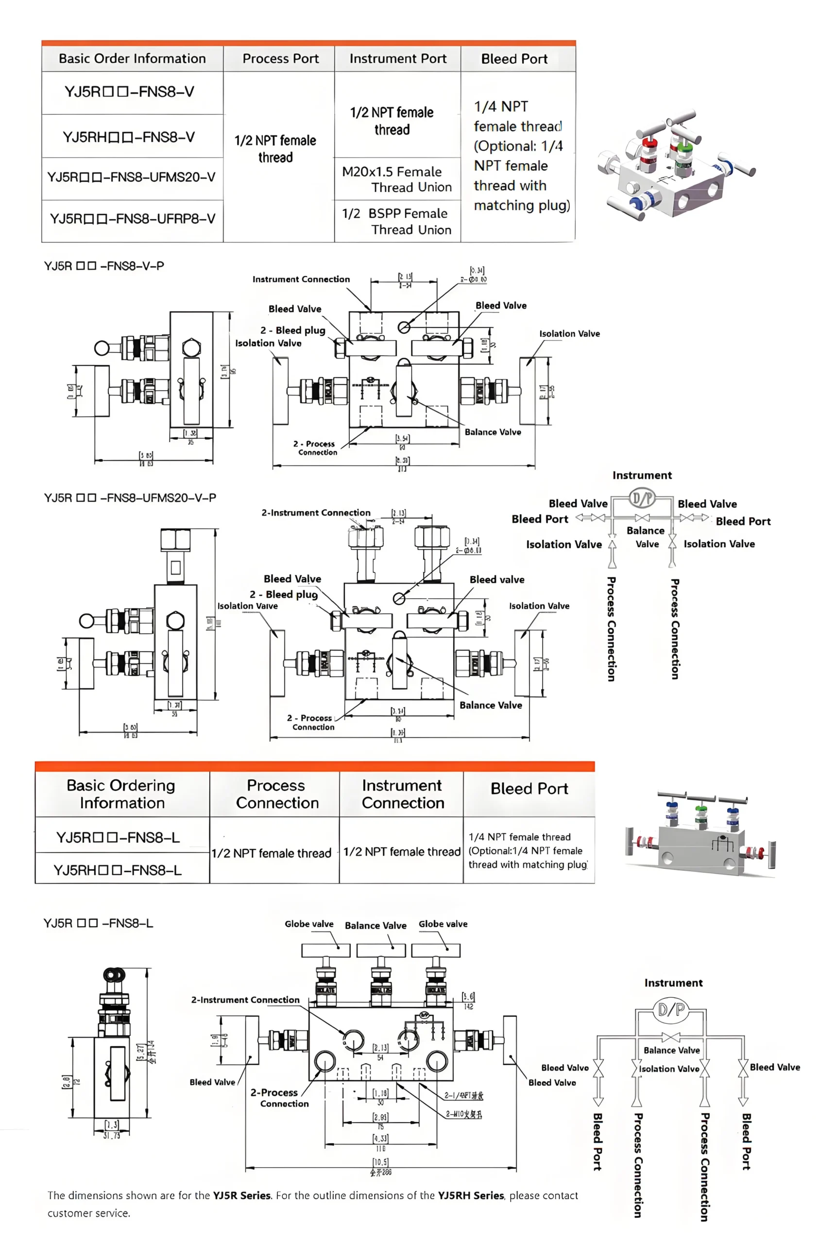 5-Valve Instrument Manifold – Remote Mount