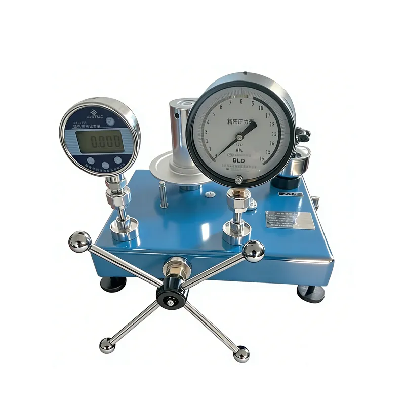Piston Pressure Gauge Test Station