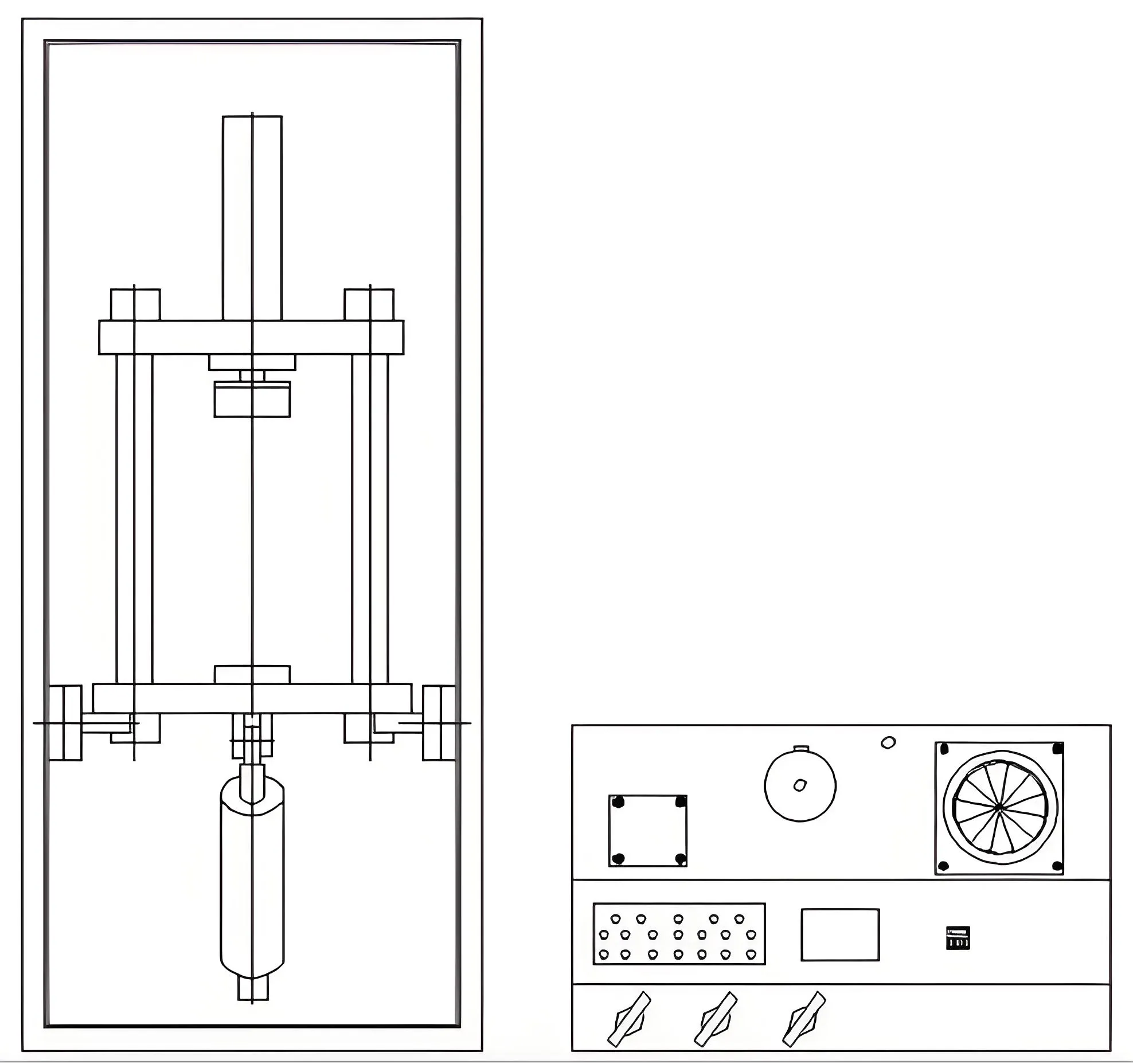 Banco de Pruebas de Válvulas Vertical MHV-VD100/64-S con Pruebas Sumergidas e Inclinadas