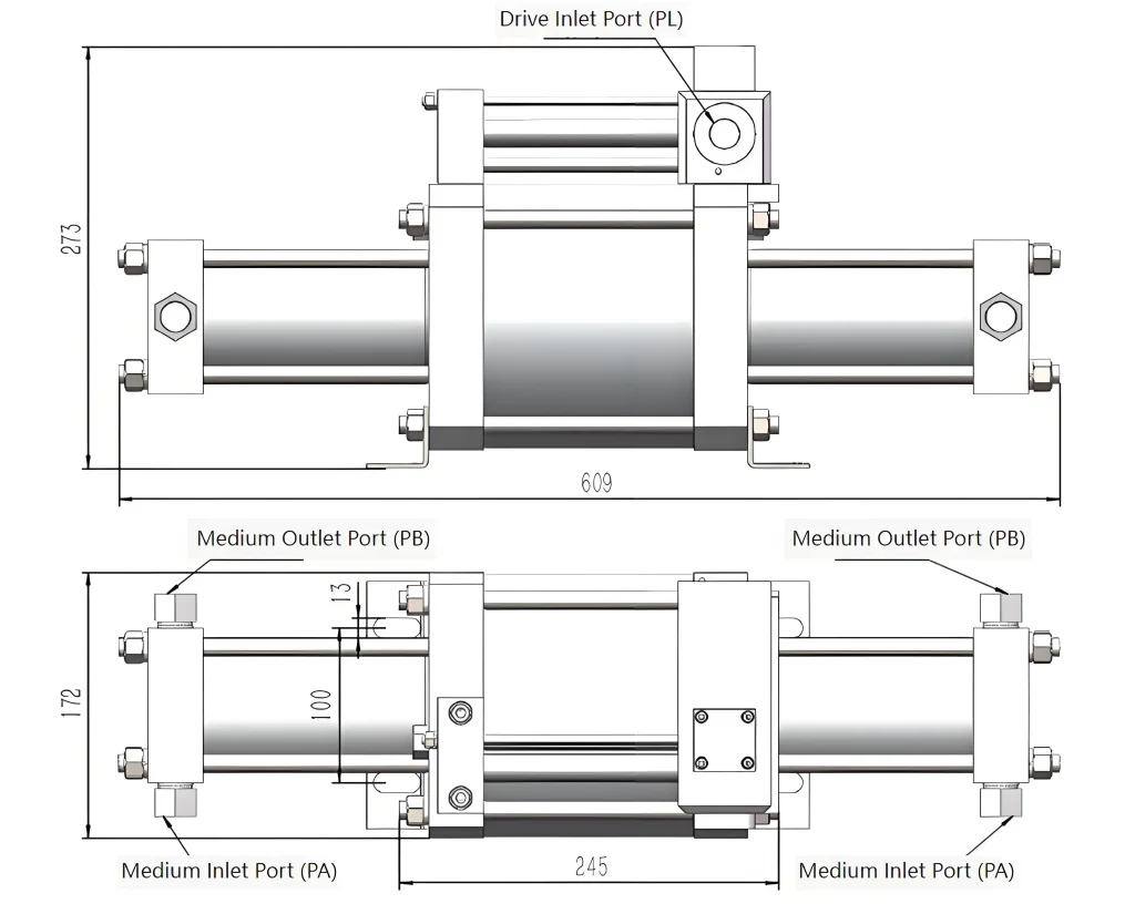 Газовый бустерный насос серии OMD