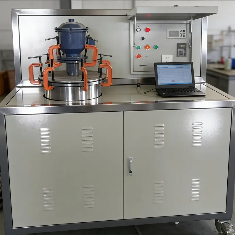 Dispositivo móvil de comprobación de accesorios para depósitos de aceite