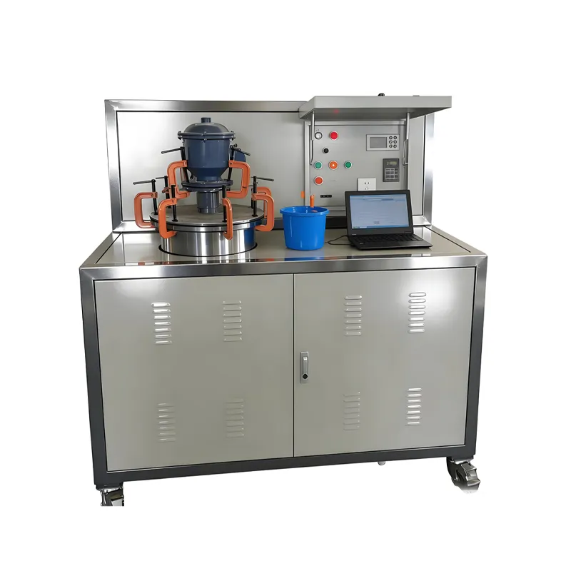 Dispositivo móvil de comprobación de accesorios para depósitos de aceite