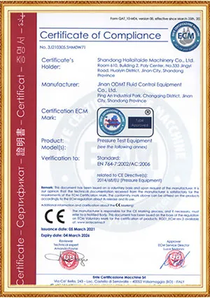 certificado de conformidad