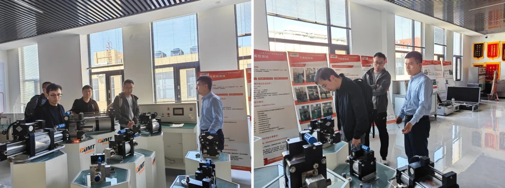 Qingdao Wuchuan McDermott Leaders and Experts Visited Our Company for Technical Exchange and Valve Test Bench Inspection