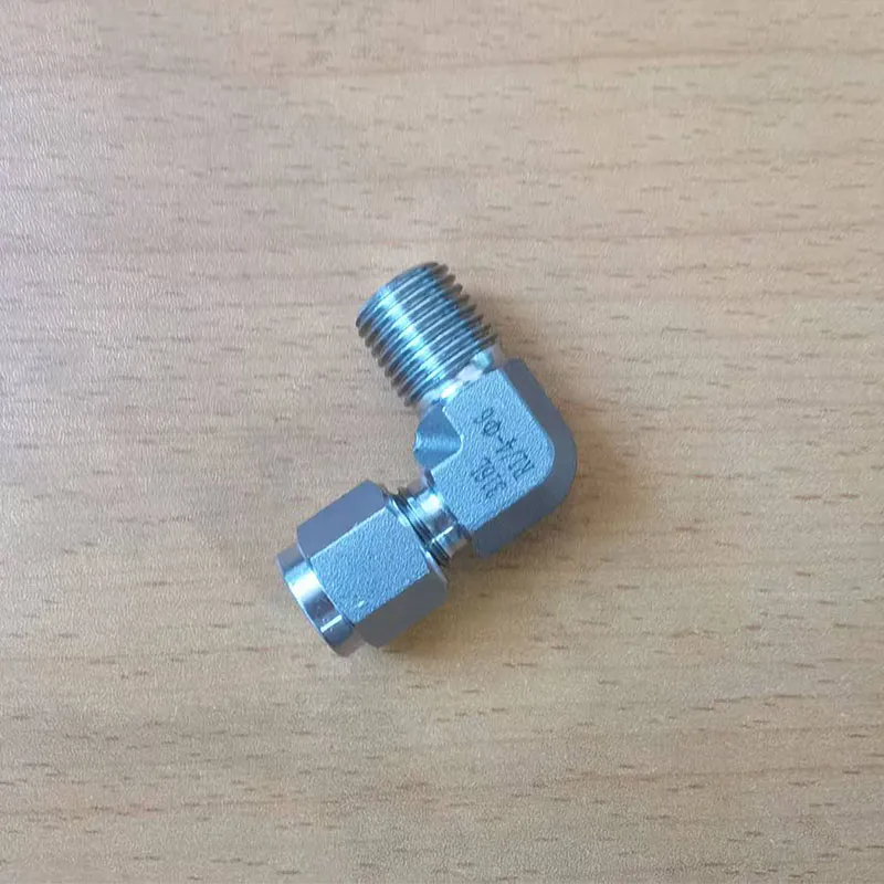 90° Double Ferrule Male Elbow Tube Fitting