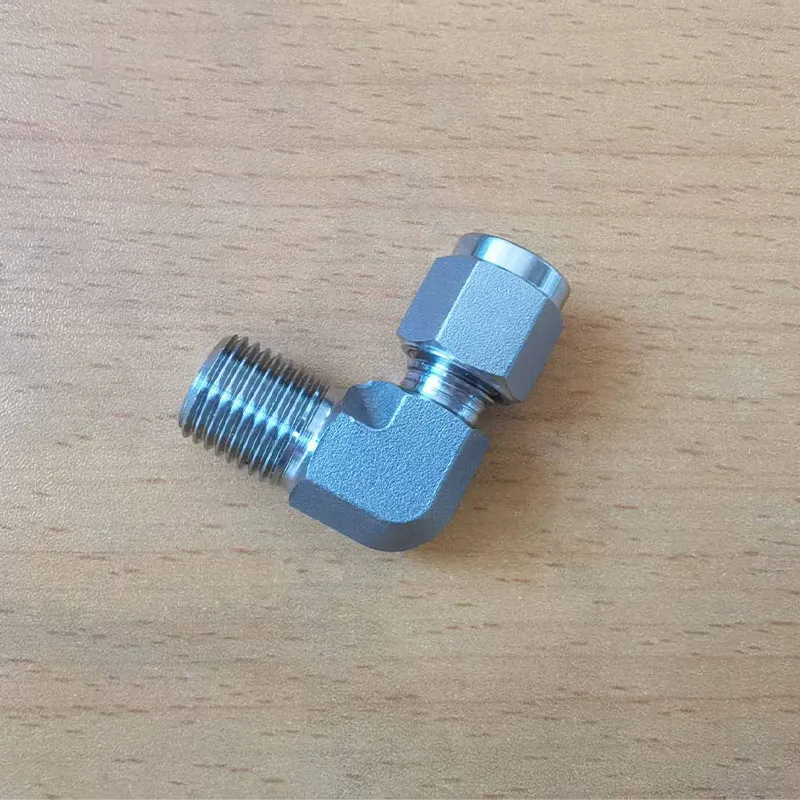 90° Double Ferrule Male Elbow Tube Fitting