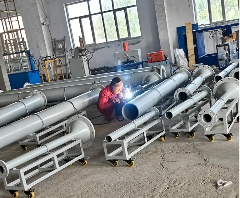 Mobile Petroleum Storage Tank Accessories Comprehensive Test Bench Installation and Flange Welding